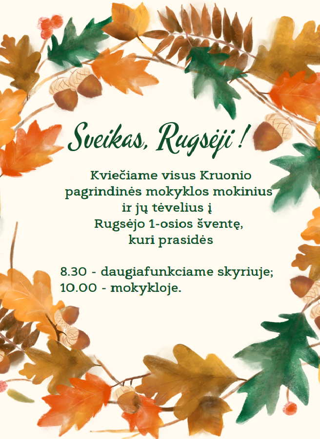 Sveikas, Rugsėji!