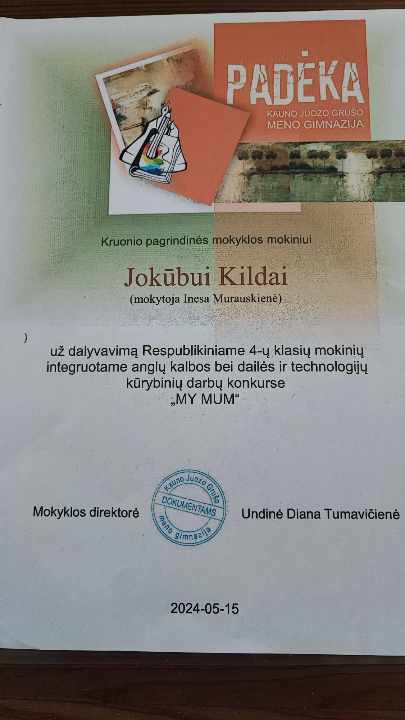 Dėkojame