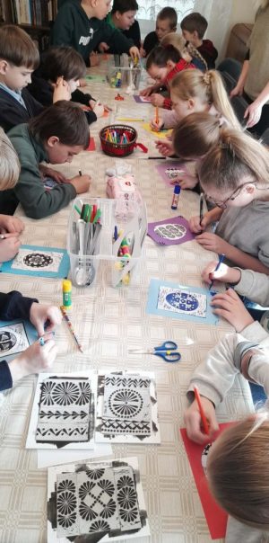 Edukacija ,,Velykinių atvirukų dirbtuvės“
