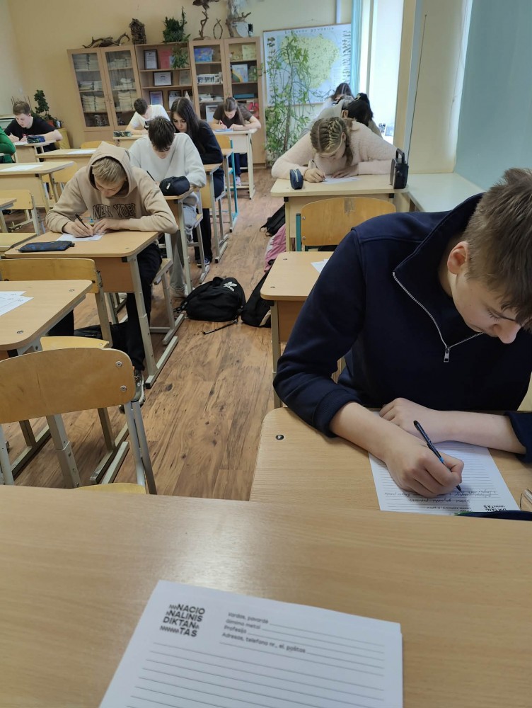 Dalyvavome Nacionalinio diktanto rašyme
